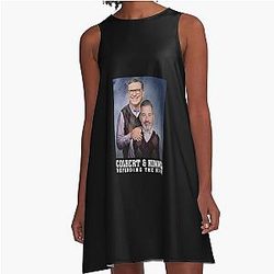 Jimmy Kimmel and Stephen Colbert Step Bros A-Line Dress