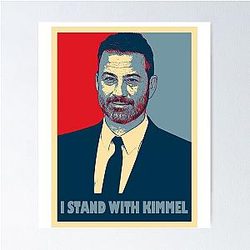 Jimmy Kimmel Retro Sunset Portrait Poster For TV Lovers Gift