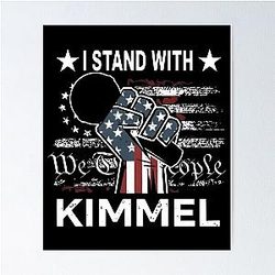 I Stand with Jimmy Kimmel Poster