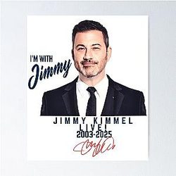 Jimmy Kimmel Red Signature 2003-2025 Jimmy Kimmel Live Poster