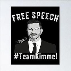 Free Speech Team Jimmy Kimmel Shirt Poster