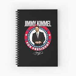 Jimmy Kimmel President Talk Show Host Spiral Notebook