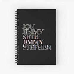 Jimmy Kimmel Support Late Night Comedy Spiral Notebook