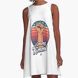 I Stand with Jimmy Kimmel A Line Dress