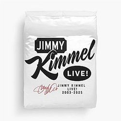 Jimmy Kimmel Red Signature 2003-2025 Jimmy Kimmel Live! Duvet Cover