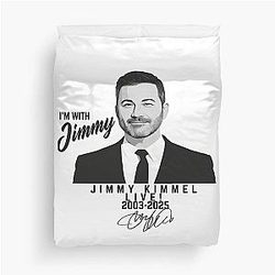 Jimmy Kimmel Signature 2003-2025 Jimmy Kimmel Live Duvet Cover