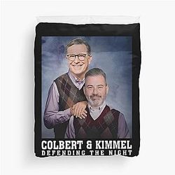 Jimmy Kimmel & Stephen Colbert Step Brothers Duvet Cover