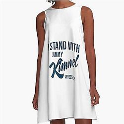I Stand with Jimmy Kimmel A-Line Dress
