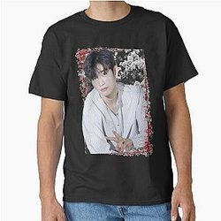 Park Jinyoung GOT 7 Jinyoung Korean K-pop Floral Design T-Shirt