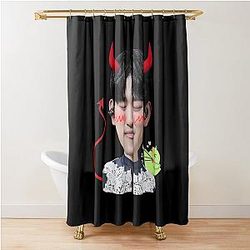Naughty Lil Jinyoung Shower Curtain