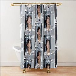 GOT7 Jinyoung Magazine Cover Shower Curtain