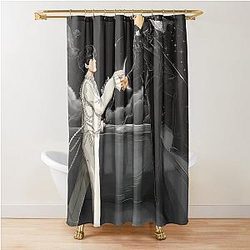 Jackson and Jinyoung Not by the Moon Shower Curtain