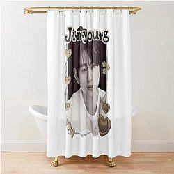 Got 7 Jinyoung Korean Boy Group K Pop Korean Group Collage Cozy Y2K Vintage Design Shower Curtain