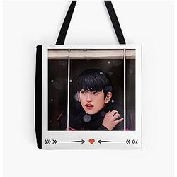 Cotton Jinyoung All Over Print Tote Bag