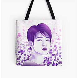 GOT7 Jinyoung Purple All Over Tote Bag