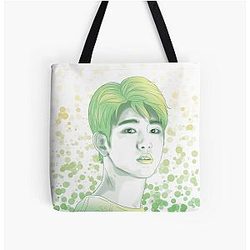 GOT7 Jinyoung - Green All Print Tote Bag
