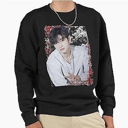 Park Jinyoung GOT7 Jinyoung Korean Kpop Floral Design Pullover Sweatshirt