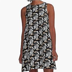 Park Jinyoung GOT 7 Jinyoung Korean K-pop Monochrome A-Line Dress