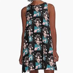 Peach Jinyoung A-Line Dress