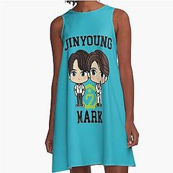 Jinyoung and Mark GOT7 - Kpop Idol Boyband Aline Dress