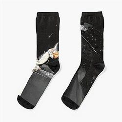 Jackson and Jinyoung Not By the Moon Socks