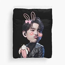 Cutie Lil Bunny Jinyoung Duvet Cover
