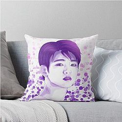 GOT7 Jinyoung Purple Throw Pillow