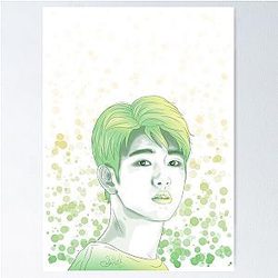 GOT7 Jinyoung Green Poster