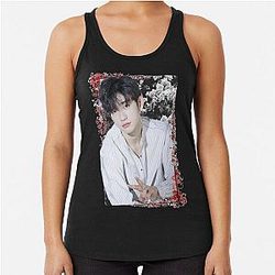 Park Jinyoung GOT7 Jinyoung Florals Racerback Tank Top