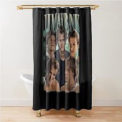 Retro Maybank 90S Style Shower Curtain