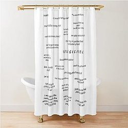 Maybank Best Quotes Shower Curtain