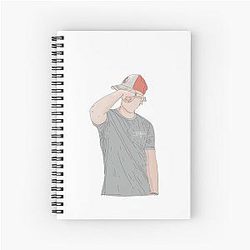 JJ Maybank digital print Spiral Notebook