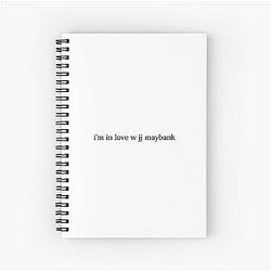 I'm in love with J.J.'s Maybank Spiral Notebook