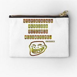 JJ maybank quote Things have good outcomes all the time Zipper Pouch