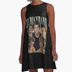 Retro JJ Maybank Vintage 90s Style A-Line Dress