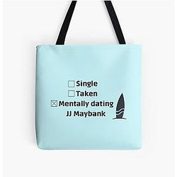 Mentally Dating J.J Maybank Surf All Over Print Tote Bag