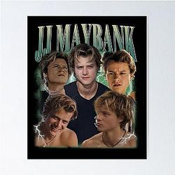 Retro JJ Maybank Vintage 90s Style Poster