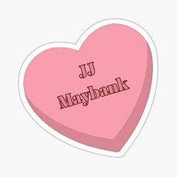 JJ Maybank Candy Heart Outer Banks Sticker
