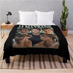 Retro Maybank Vintage 90s Style Throw Blanket