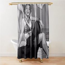 Daring Hollywood Glamour Queen Shower Curtain