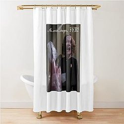 No Wire Hangers Ever - Faye Dunaway as Joan Crawford Mommie Dearest Shower Curtain
