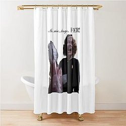 No Wire Hangers Ever - Faye Dunaway as Joan Crawford Mommie Dearest Shower Curtain