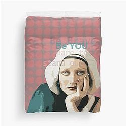 Movie Stars-Young Joan Crawford Portrait Duvet Cover