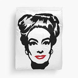 Joan Crawford Pop Art Duvet Cover