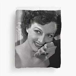 Joan Crawford as Crystal in The Women 1939 Duvet Cover