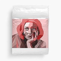 Joan Crawford Color Blocked Duvet Cover
