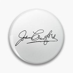 Joan Crawford Signature Pin