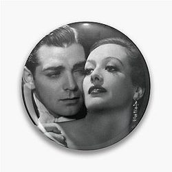 Joan Crawford and Clark Gable in Possessed 1931 Pin