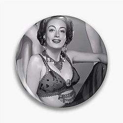Daring Hollywood Glamour Queen Joan Crawford Pin
