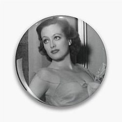 Joan Crawford Looking In Ruffles Pin
